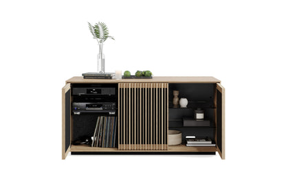 Profile 8477 Modern Three Door Media Storage Cabinet