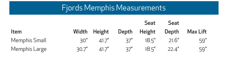 Fjords Memphis Lift Chair / Recliner