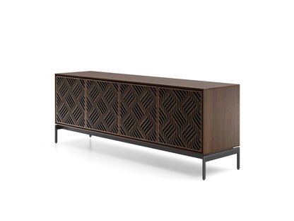 Elements 8709-WE Modern TV Stand Storage Cabinet Console Base