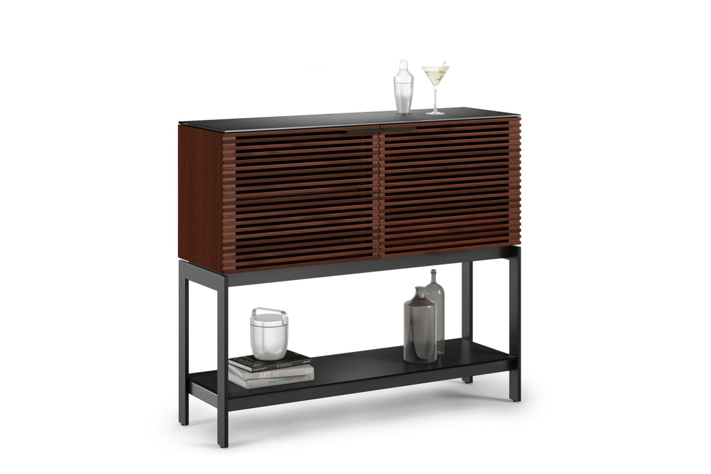 Corridor 5621 SV Modern Standing Home Bar Cabinet