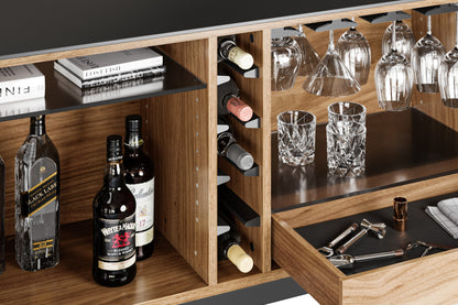 Corridor 5621 SV Modern Standing Home Bar Cabinet