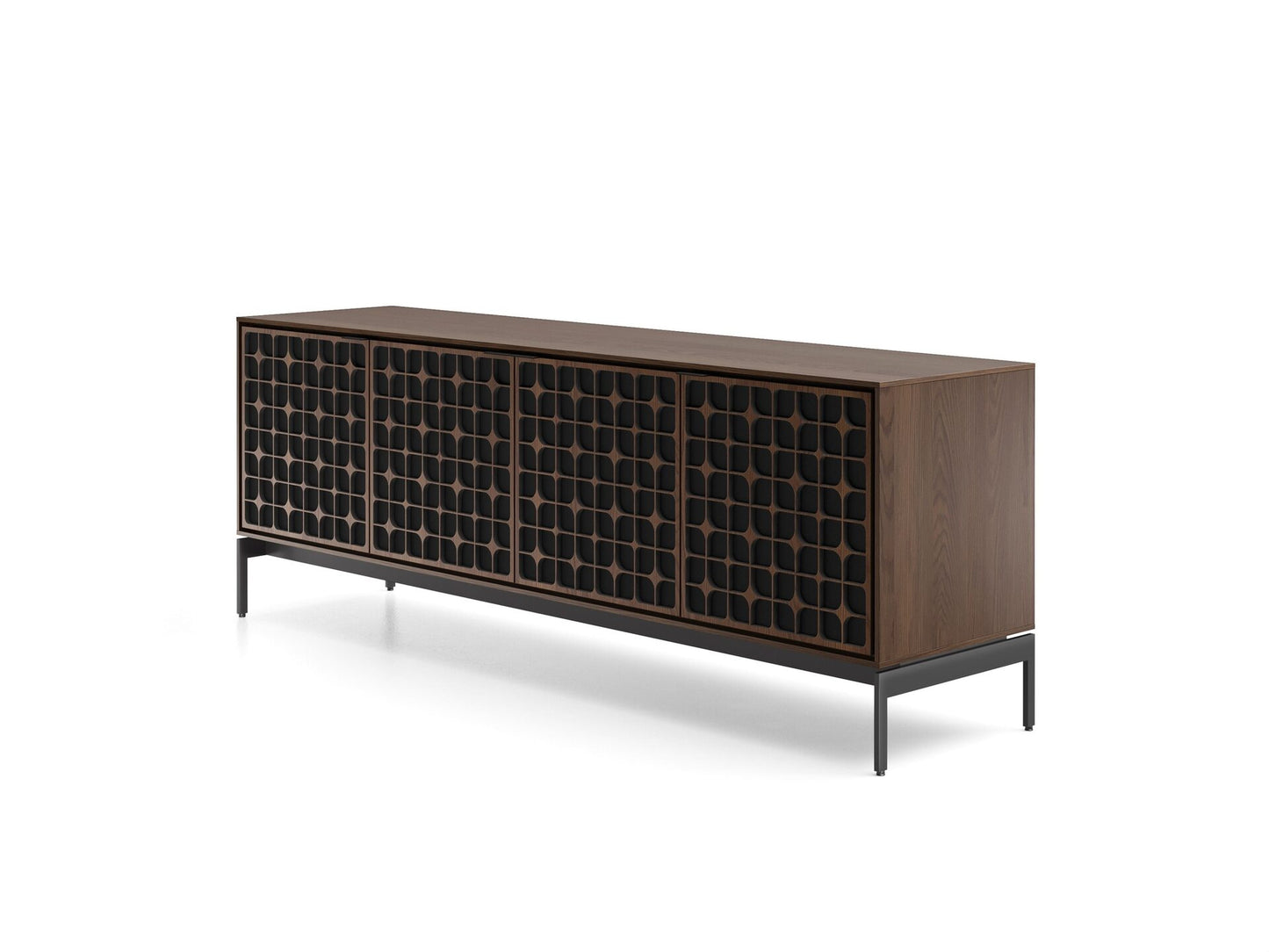 Elements 8709-CS Modern TV Stand Storage Cabinet Console Base