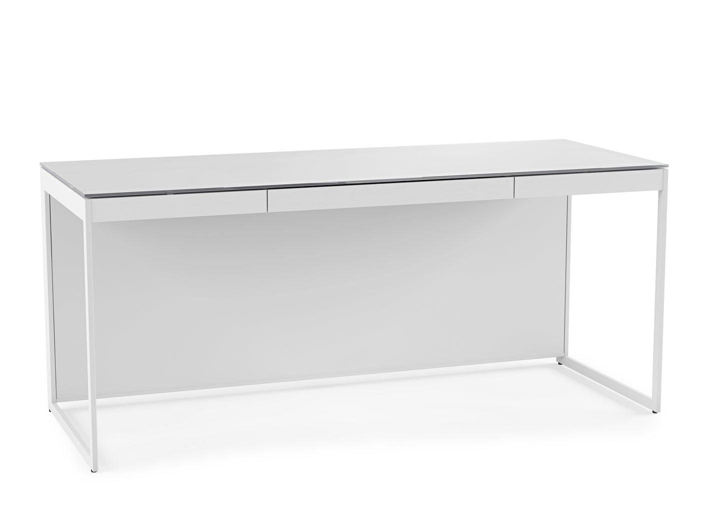 Centro 6401 Modern White Home Office Desk