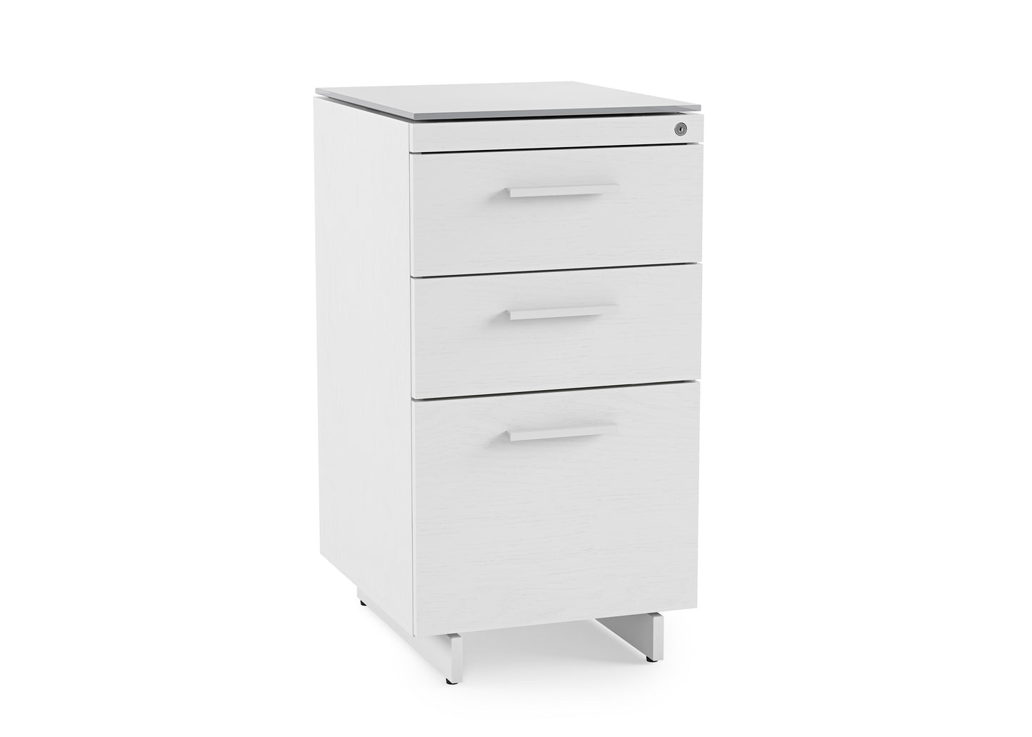 Centro 6414 White 3-Drawer File Cabinet