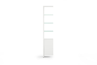 Linea 5801A Narrow Glass Modern Shelf Extension