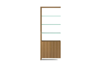 Linea 5802A Double Glass Modern Shelf Extension